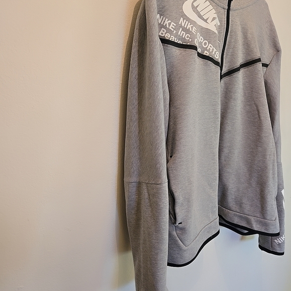 Nike Gray Zip-Up Hoodie - Picture 7 of 7